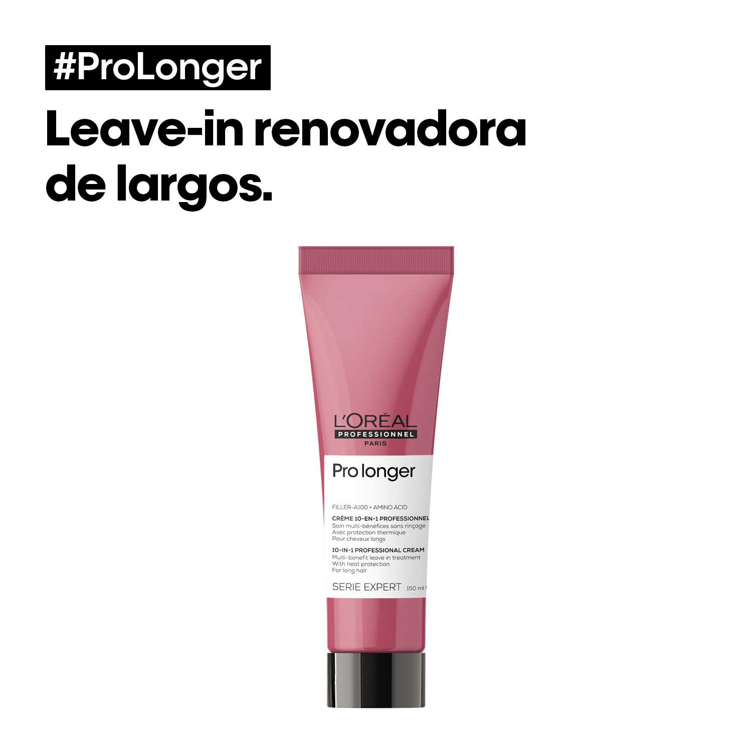 CREMA PARA PEINAR PRO LONGER (CREMA 10 EN 1 PARA CABELLO LARGO CON PUNTAS ADELGAZADAS)